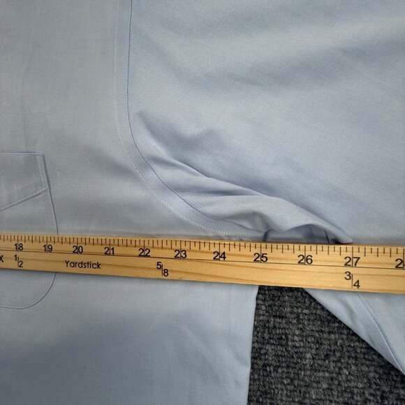 Brooks Brothers Non Iron Cotton Button Up 16.5 33 Madison Blue Supima Adult Men - Picture 6 of 15